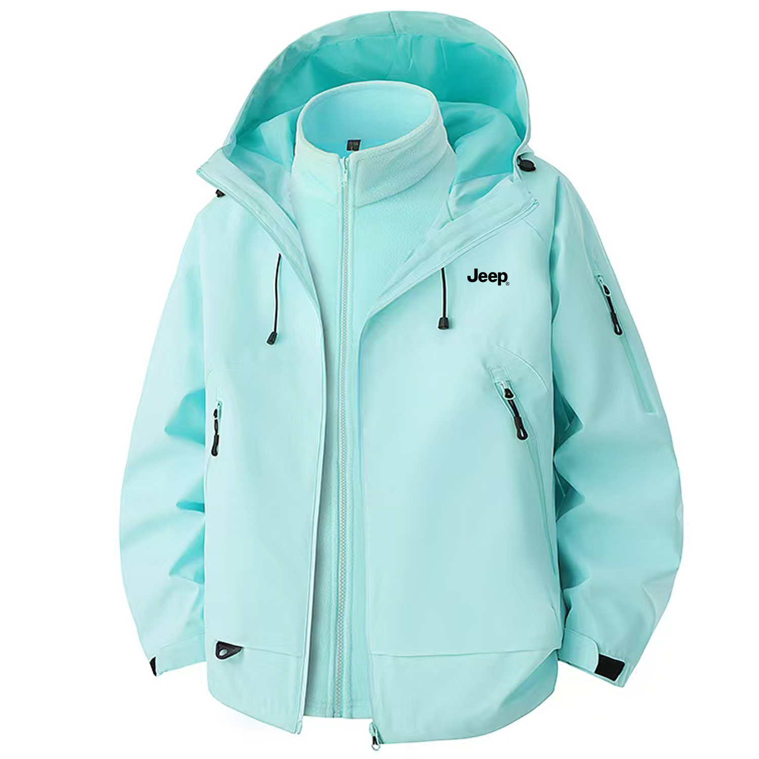 

Куртка Urban Outdoors Unisex Jeep, moonсветло-синий[dual-way zipper soft shell/single layer coat+fleece liner]