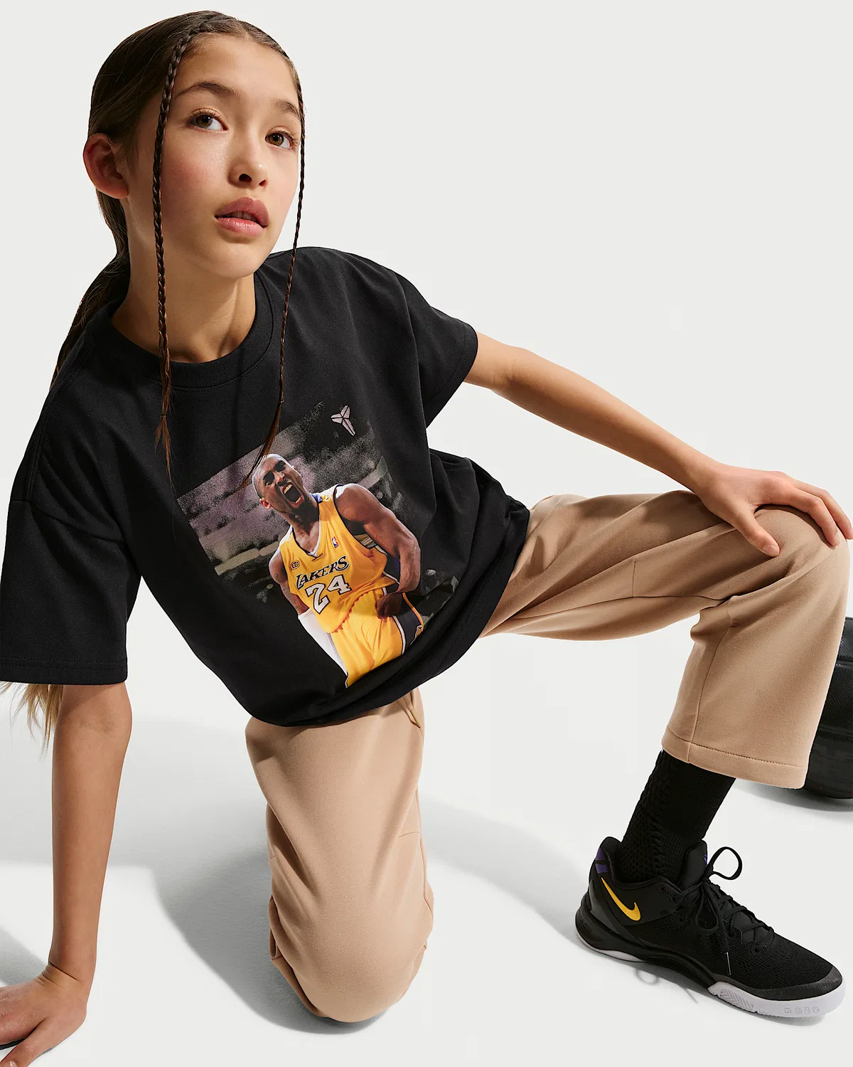 Детская футболка Dri-FIT Max90 Kobe, Black — фото 3