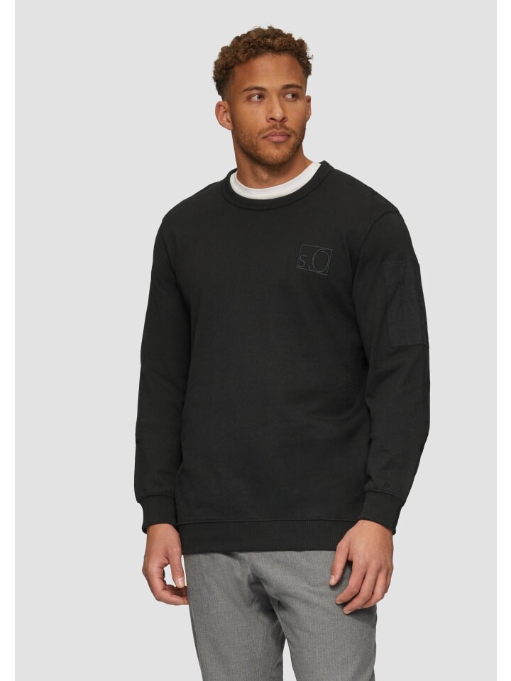 

Толстовка s.Oliver Sweatshirt langarm, черный