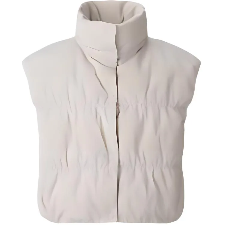 Пуховик женский с воротником стойкой UNIQLO, Beige 31