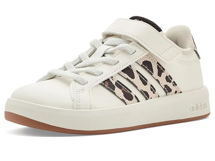 Кроссовки детские Grand Court 3.0 El Adidas Kids, White/Crystal Linen/Aurora Coffee — фото 2