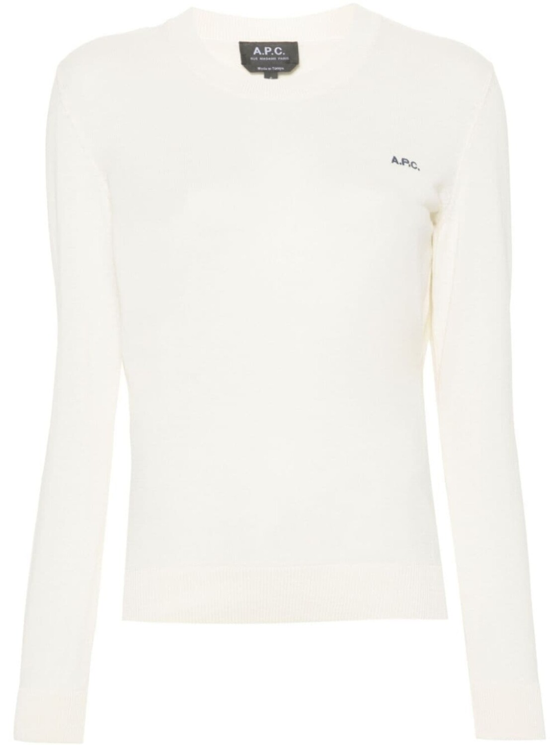 

A.P.C. джемпер с вышитым логотипом, нейтральный цвет
