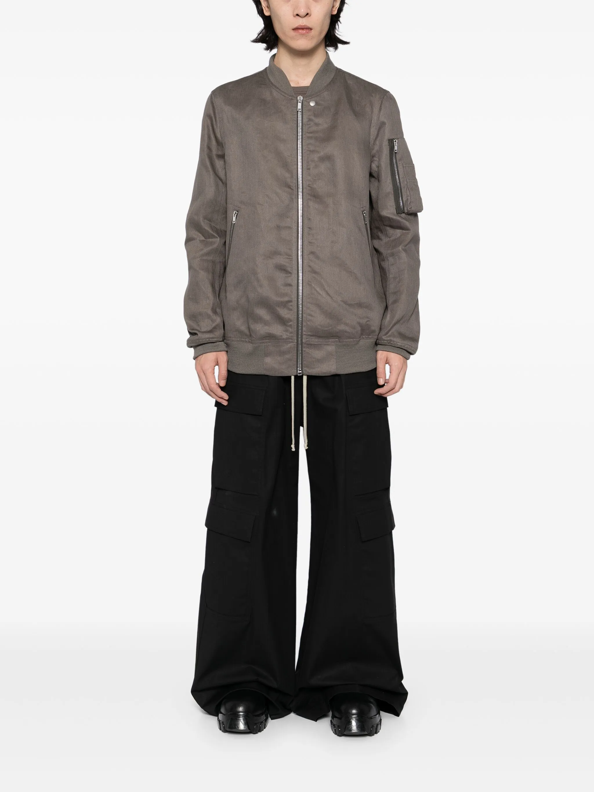 Бомбер Classic Flight Rick Owens, серый — фото 2