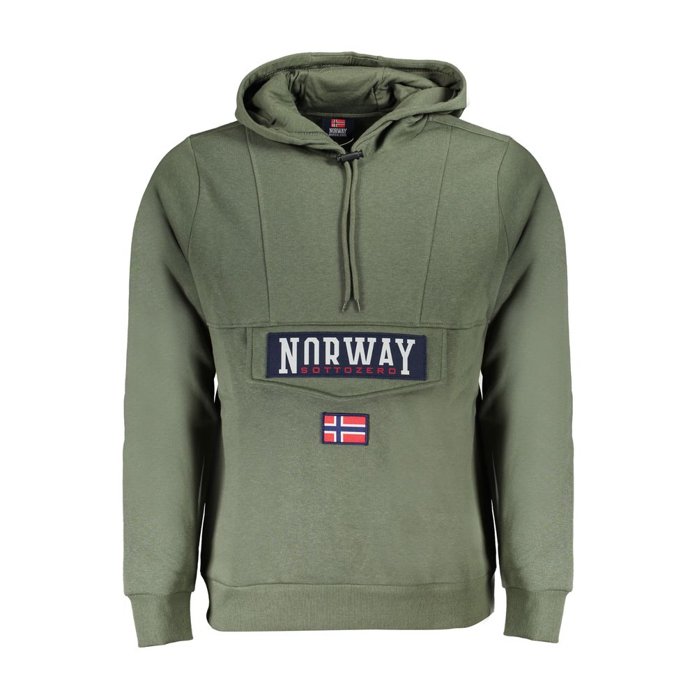 

Зеленый хлопковый мужской свитер Geographical Norway
