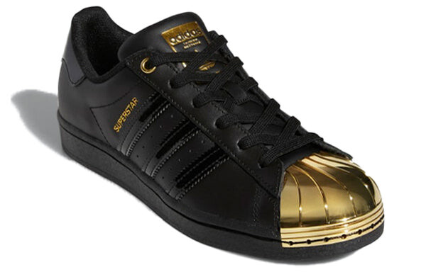 Кроссовки superstar металлический носок Adidas, черный — фото 3