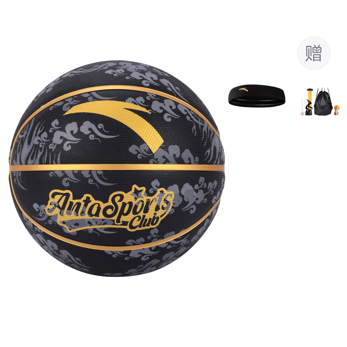 

ANTA Коллекция "счастливые облака" резиновый баскетбольный мяч black gold размер 7/размер 5 тренировочный соревновательный унисекс