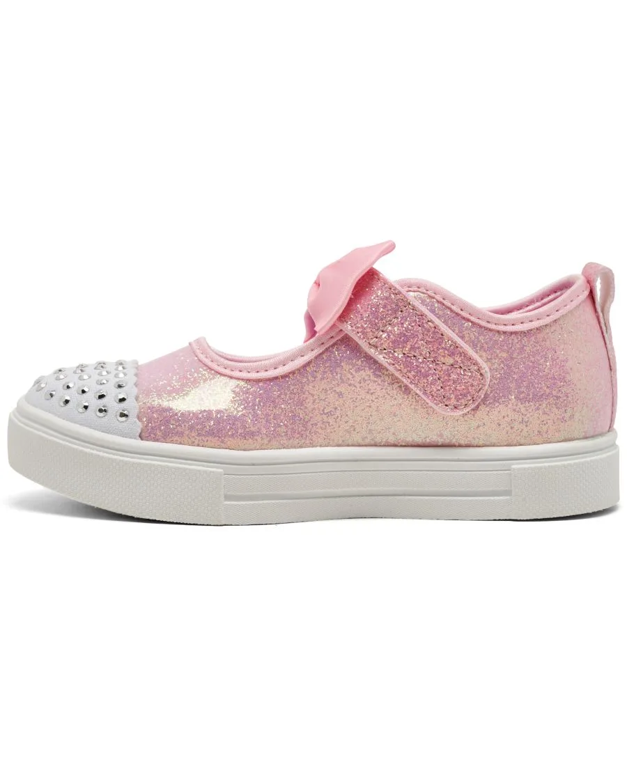 Детские кроссовки для девочек Twinkle Toes: Twinkle Sparks - Precious Jane Casual Sneakers от Finish Line Skechers, светло-розовый — фото 3