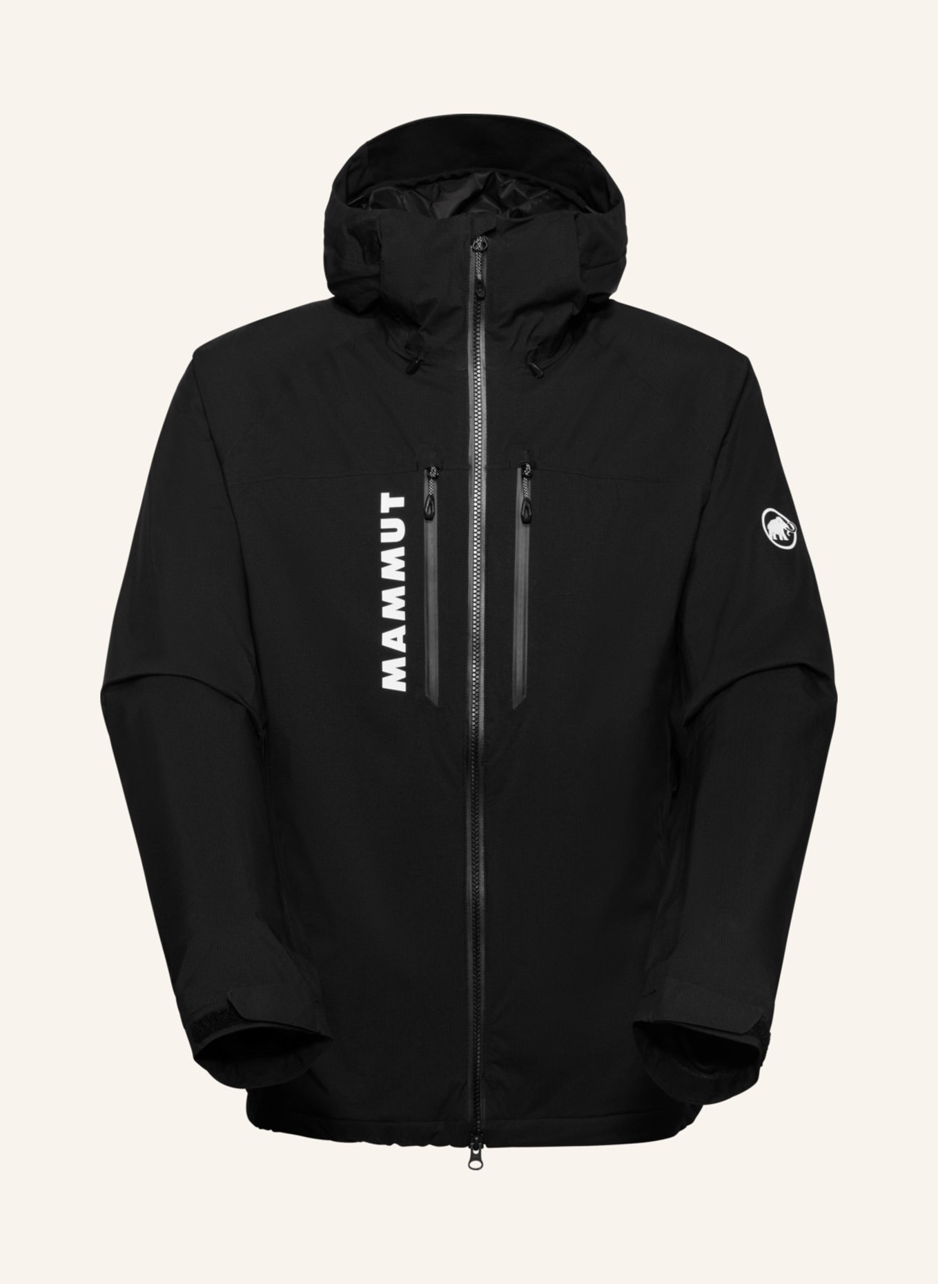 

Куртка хардшелл с подкладкой freelight с капюшоном Mammut, черный