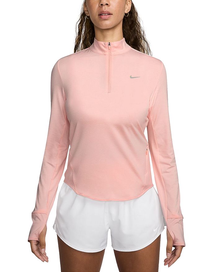 

Свитшот с воротником-стойкой и молнией до середины Swift Dri FIT Nike, розовый