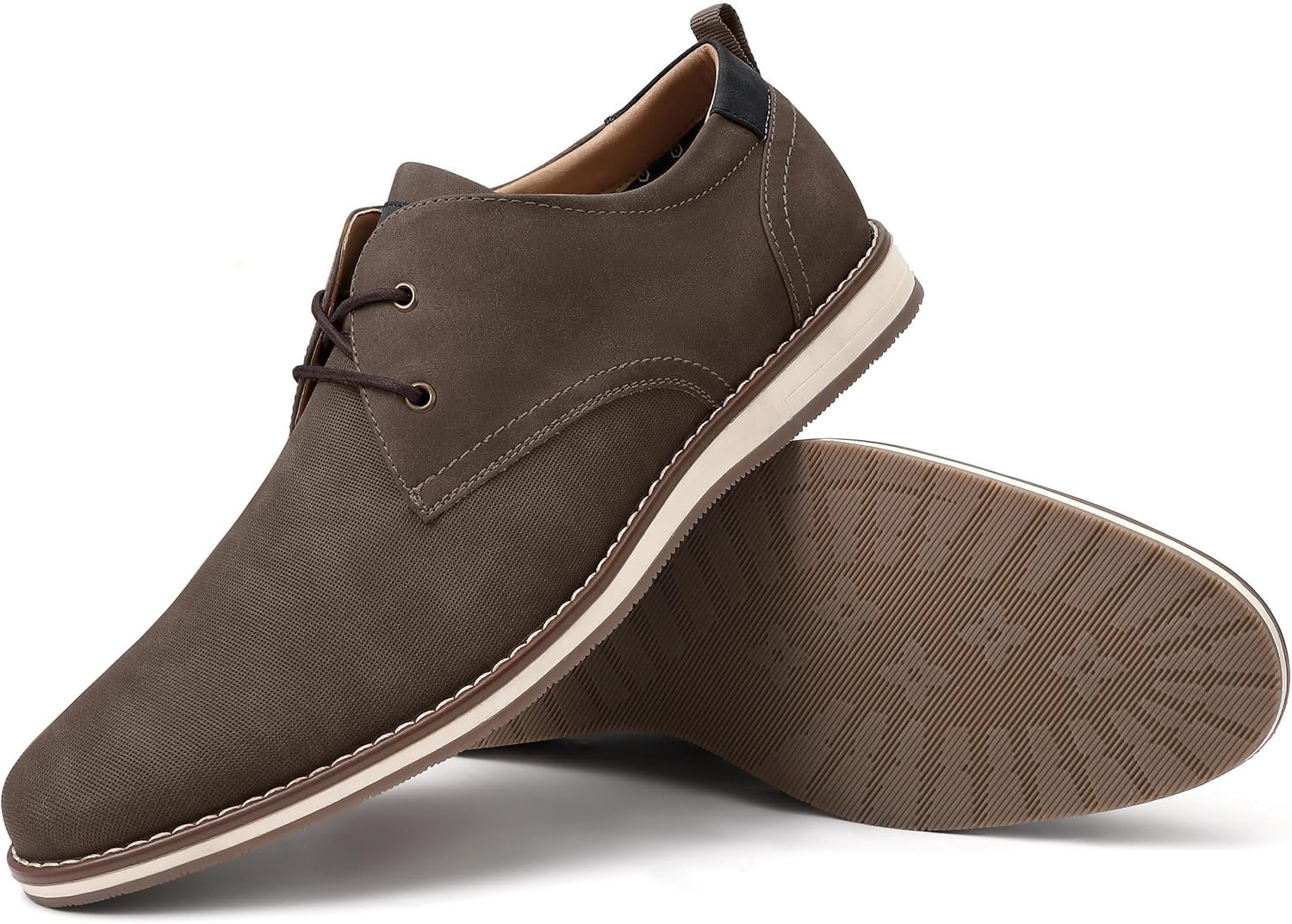 

Мужские классические туфли, мужские оксфорды, стильные кожаные туфли на шнуровке с декоративными перфорациями, деловые повседневные формальные дерби Eliteland, 01 Coffee