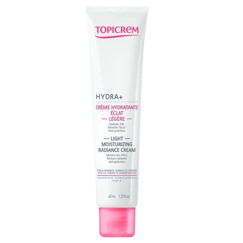 

Topicrem Hydra+ Light Moisturizing Radiance Cream, Легкий увлажняющий и придающий сияние крем, 40мл