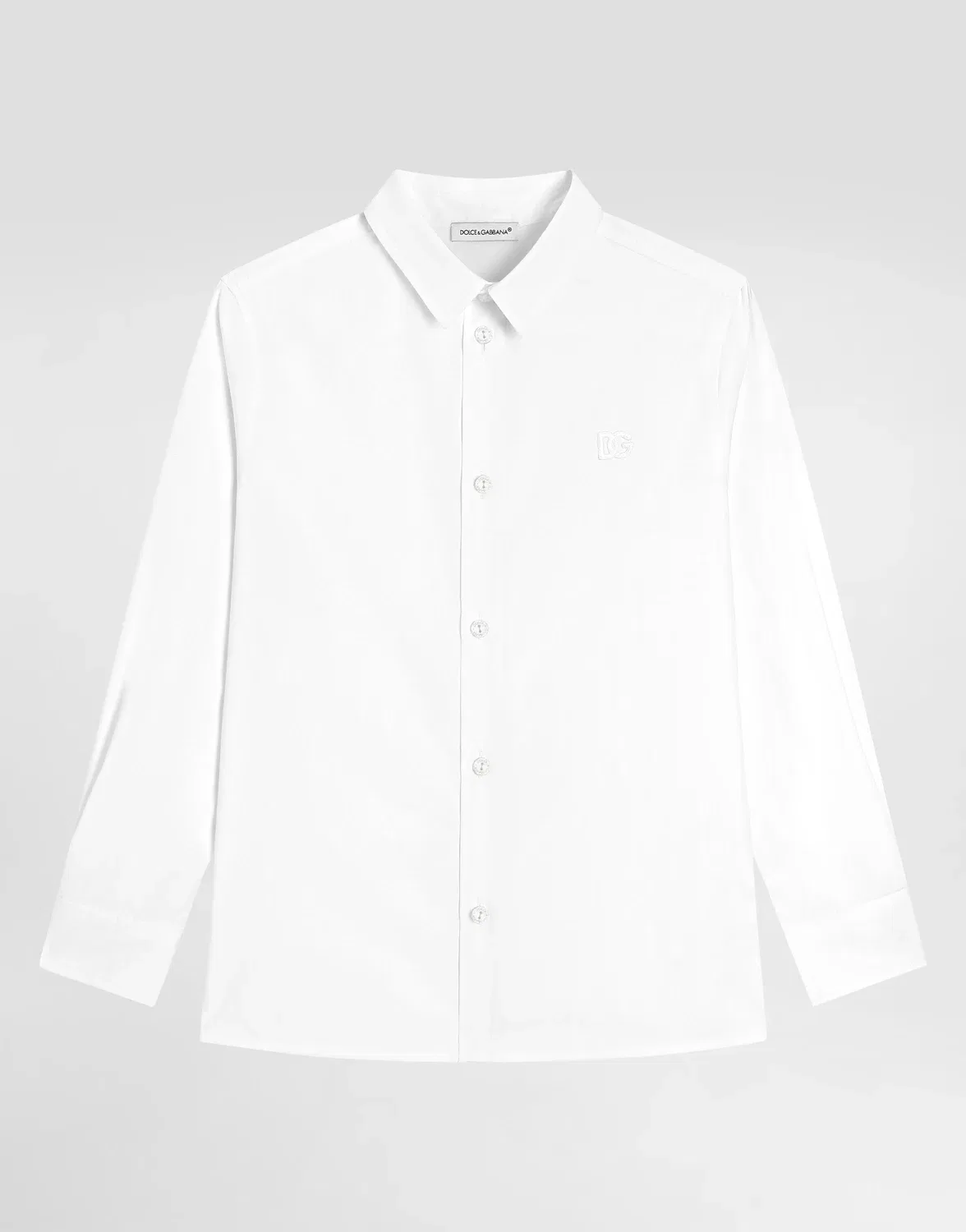 Рубашка из особо тонкого хлопка DOLCE & GABBANA, белый