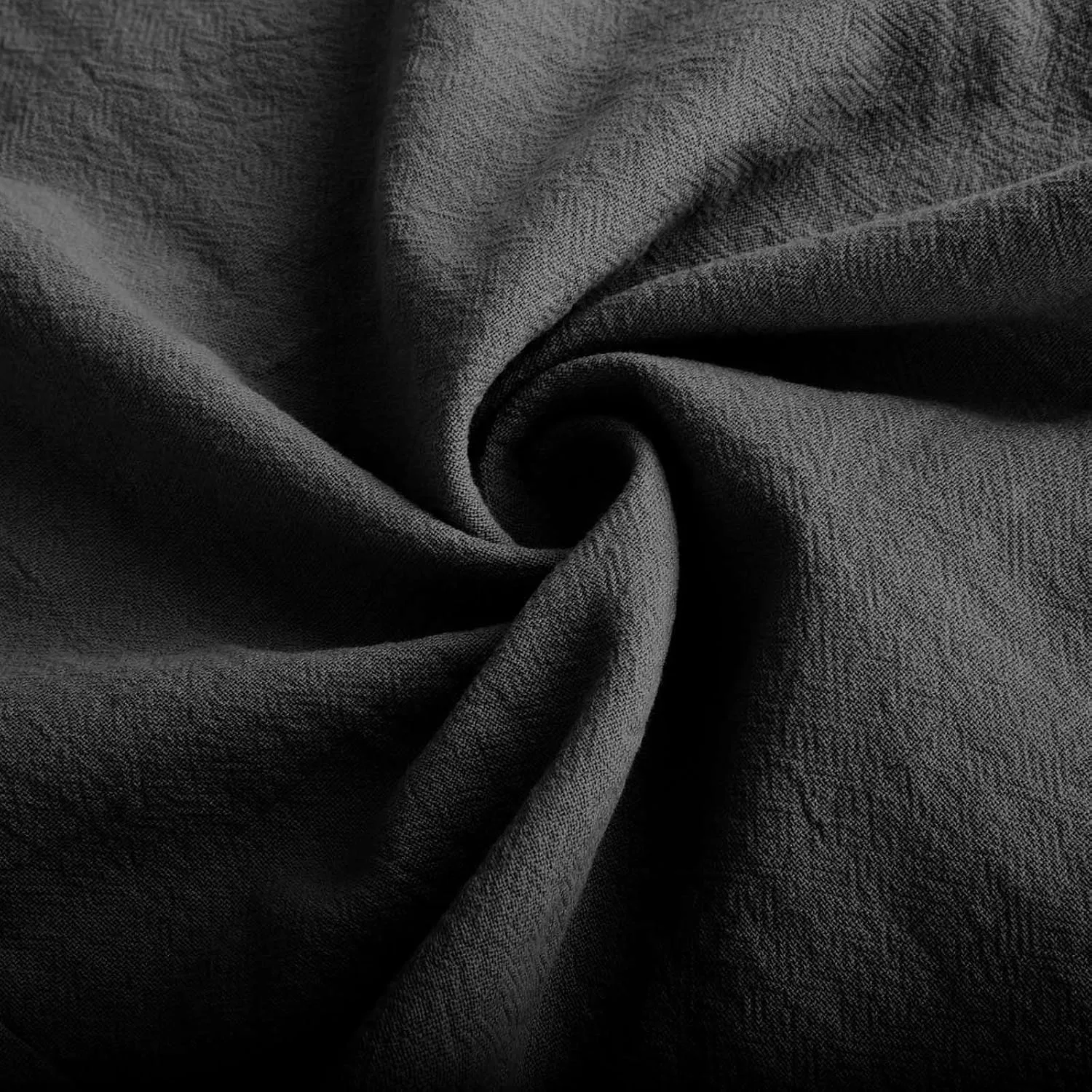 Мужские брюки из хлопка и льна с утяжкой, легкие, с карманами, A01_dark Gray — фото 3