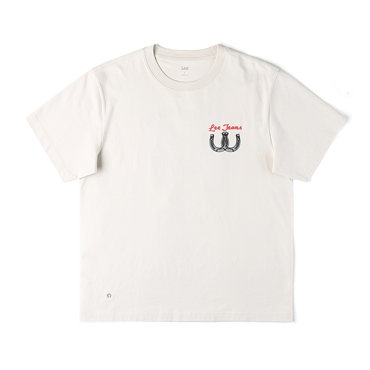 

Lee Футболка Unisex Milk White Crew Neck Moderate Straight Fit