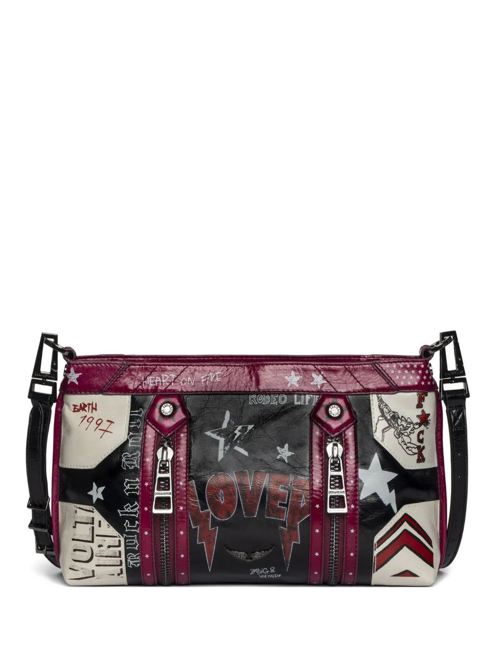 

Сумка через плечо Sunny Moody Punk с принтом Zadig&Voltaire, черный