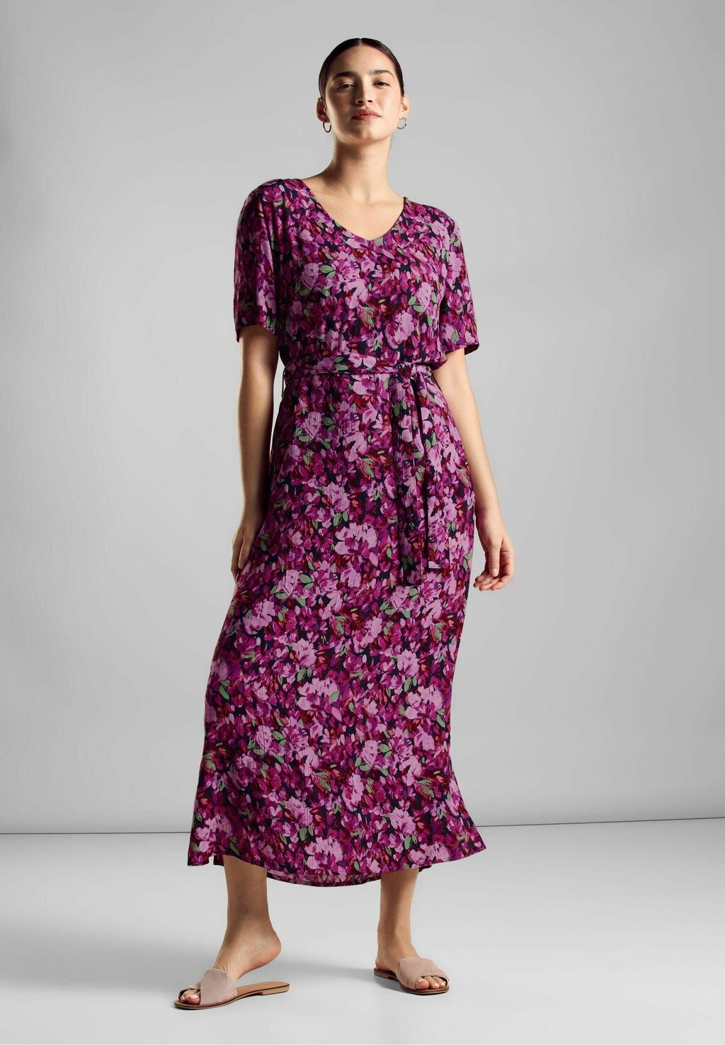 

Платье макси MIT PRINT Street One, розовый