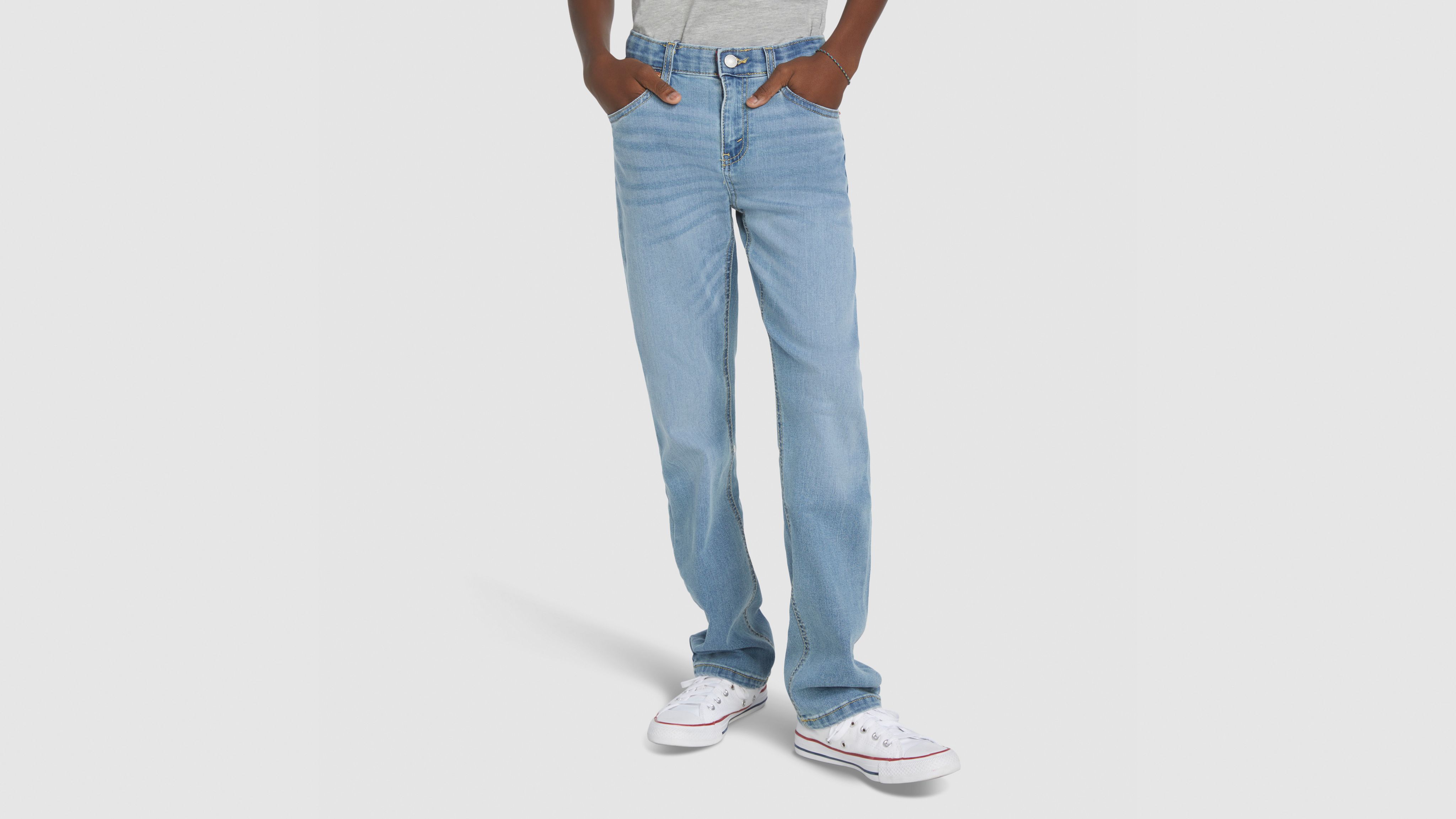 Джинсы 514 Straight Fit Performance для мальчиков 8–20 лет Levi's, Blue Stone - Medium Wash — фото 2