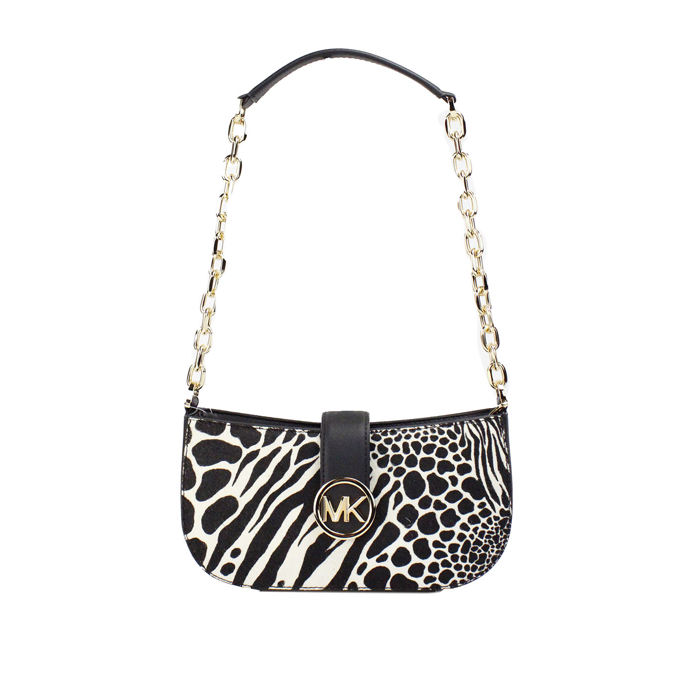 

Сумка-мешок Carmen Small Black Haircalf Pouchette через плечо Michael Kors