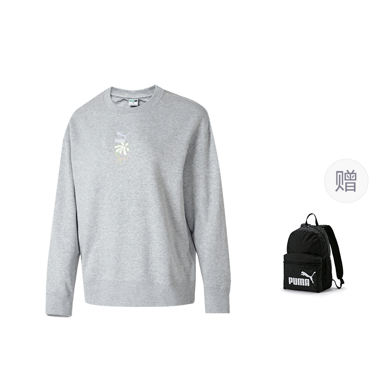 

PUMA Американский свитшот Women's Light Mixed Gray