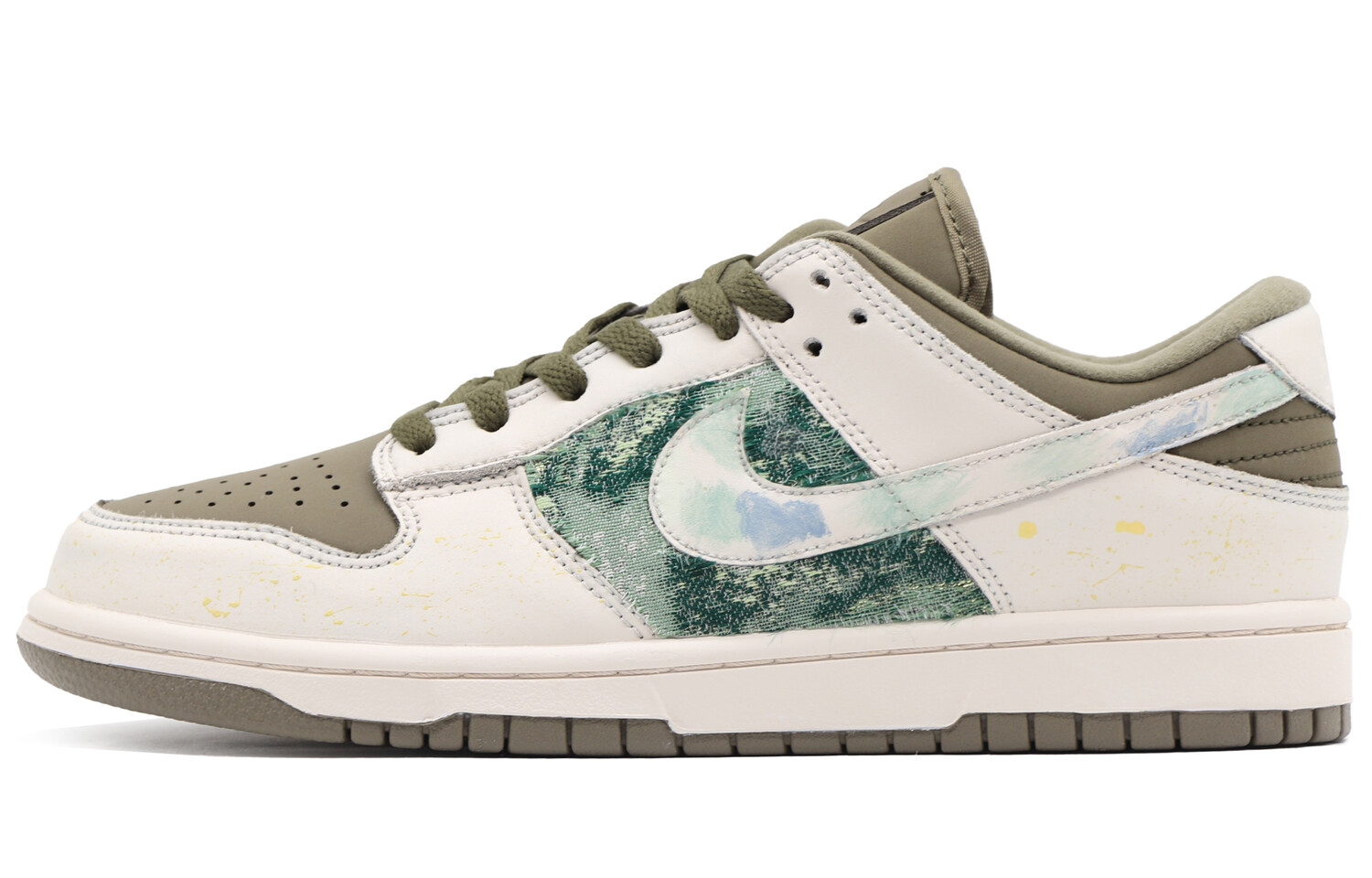 

Кроссовки Nike Dunk Skateboard Shoes Women's Low-Top White/Green