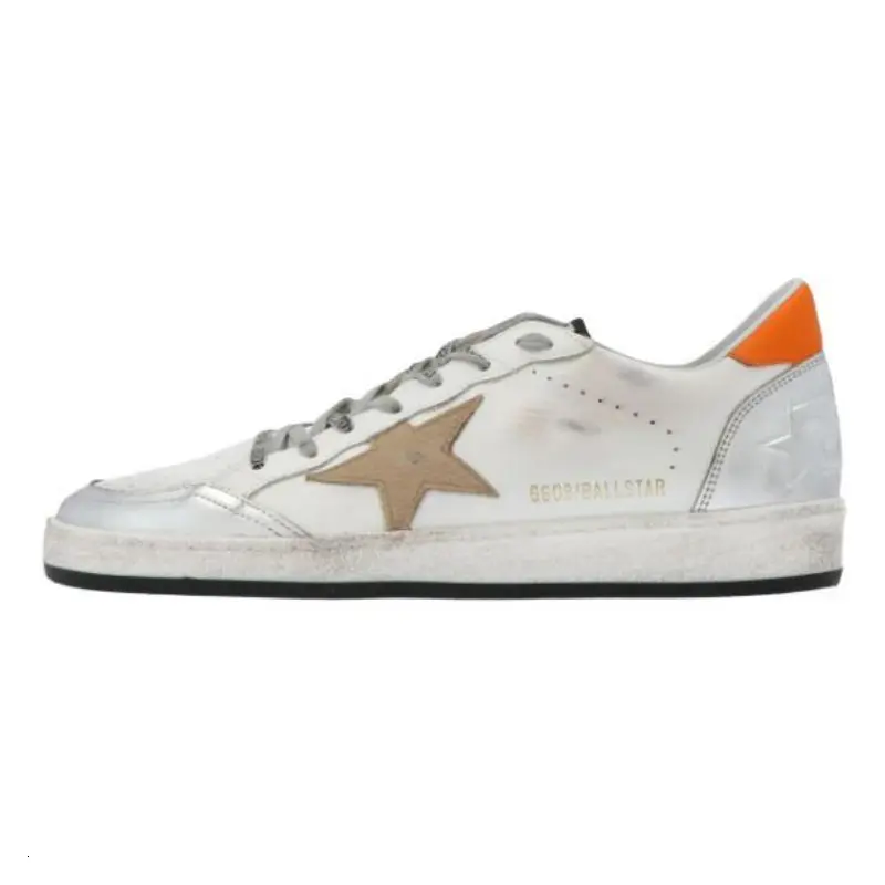 

Golden Goose Кроссовки для скейтбординга Super Star Low Top, мужские, белые, оранжевые