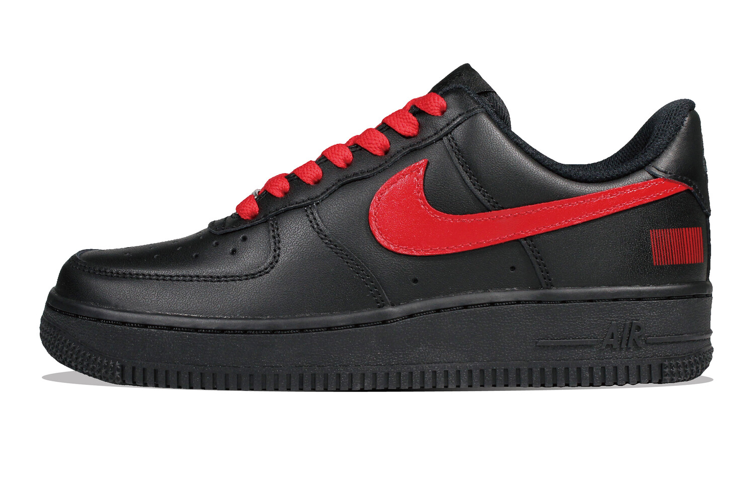 

Кроссовки Nike Air Force 1 Skateboarding Shoes Unisex Low-top Black/Red, черный