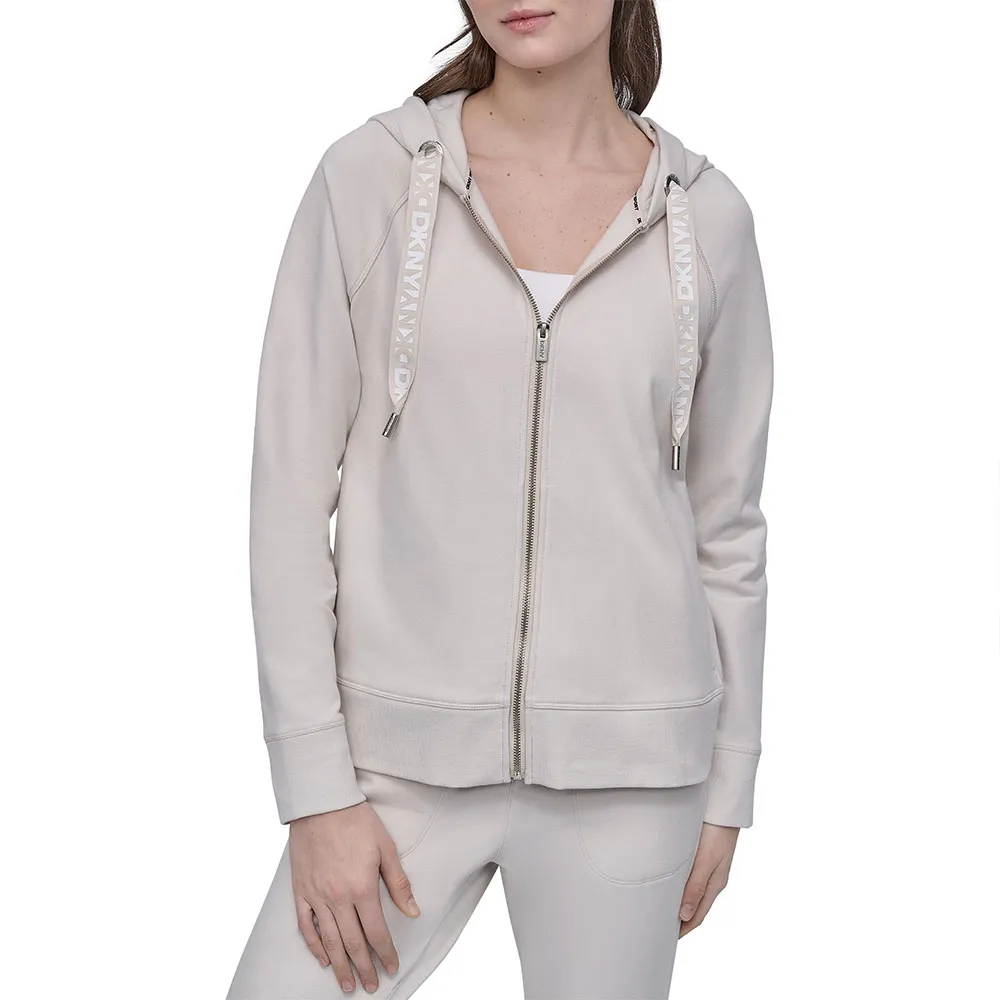 

Толстовка DKNY Two Tone Logo full zip, бежевый