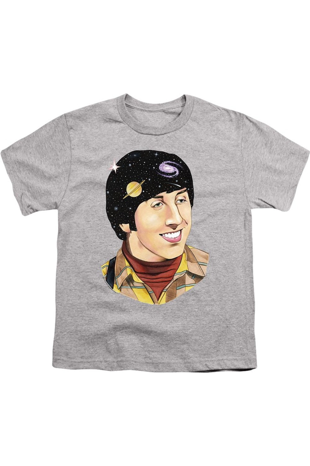 

Футболка с коротким рукавом для подростков "Теория большого взрыва" Howard Space Gildan, Athletic Heather