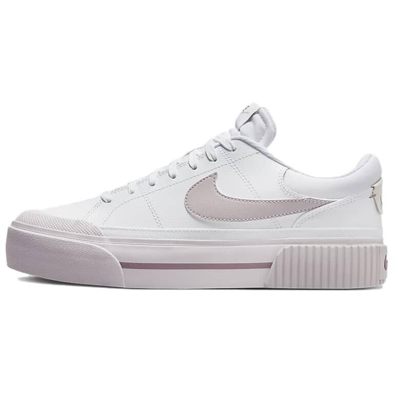 Женские кроссовки Nike Court Legacy Lift белого дымчато-лилового цвета, Белый