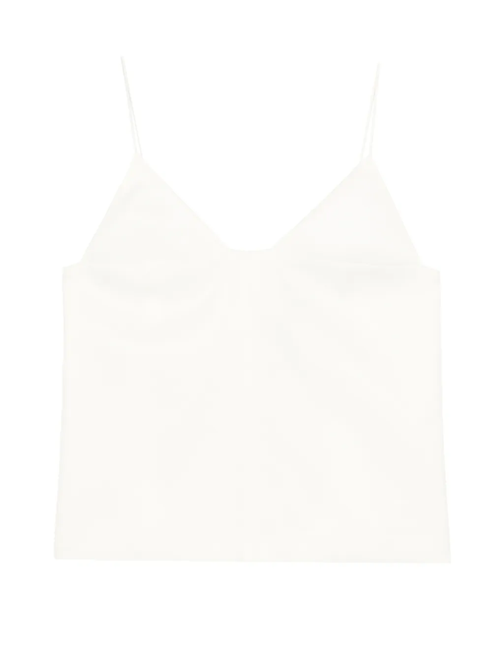 

Топ на бретелях-спагетти Brandon Maxwell, бежевый