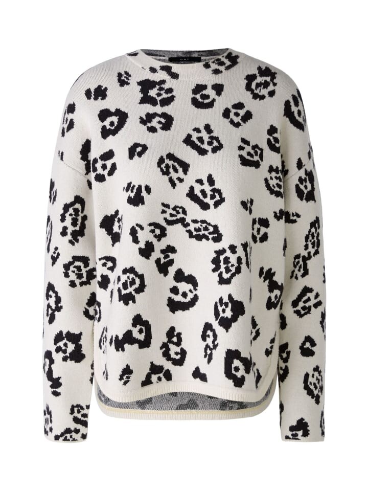 

Пуловер Oui Viskosemischung, цвет offwhite black