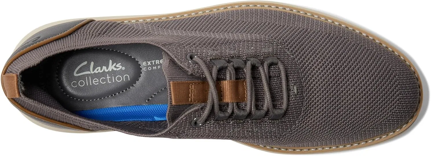 Кроссовки Clarks Brantin Men's Knit, Grey Knit — фото 2