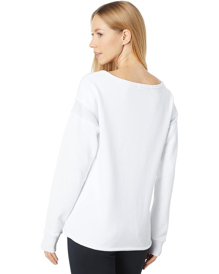 

Толстовка Mod-o-doc French Terry Long Sleeve Contrast Trim Sweatshirt, белый