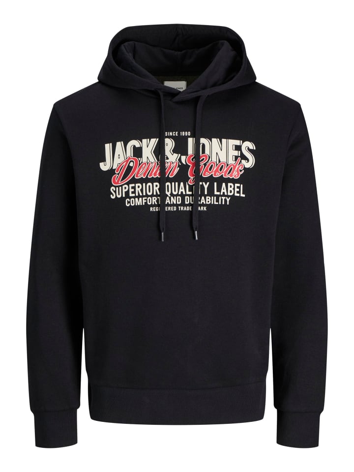 

Толстовка с капюшоном Jack & Jones, черный