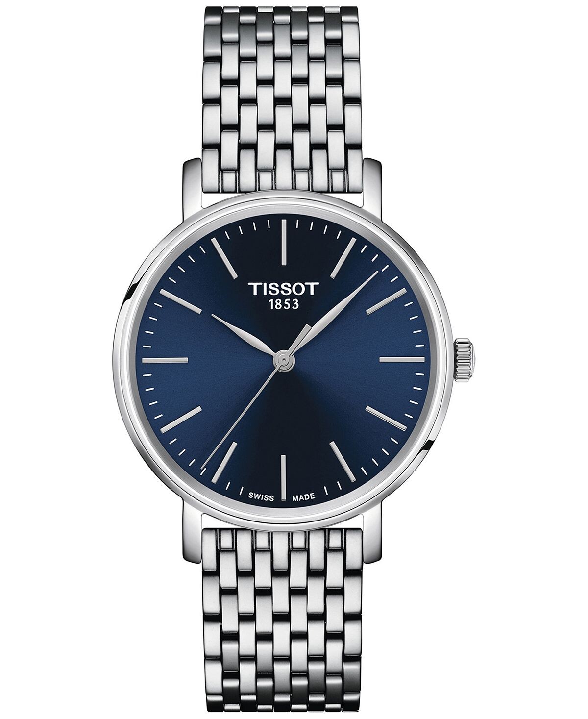 

Женские швейцарские часы-браслет из нержавеющей стали Everytime 34 мм Tissot, серый