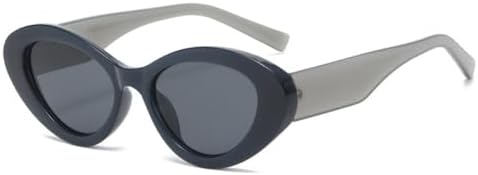 

Овальные солнцезащитные очки «кошачий глаз» 2026 года для мужчин, ретро-солнцезащитные очки для женщин, винтажные солнцезащитные очки, модные женские модели MTZJH, Bluegrey