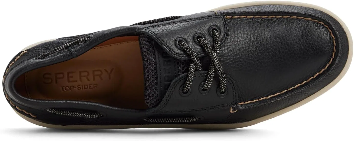 Лоферы Sperry Men's Billfish 3-Eye Leather Boat Shoe, Jet Black — фото 4