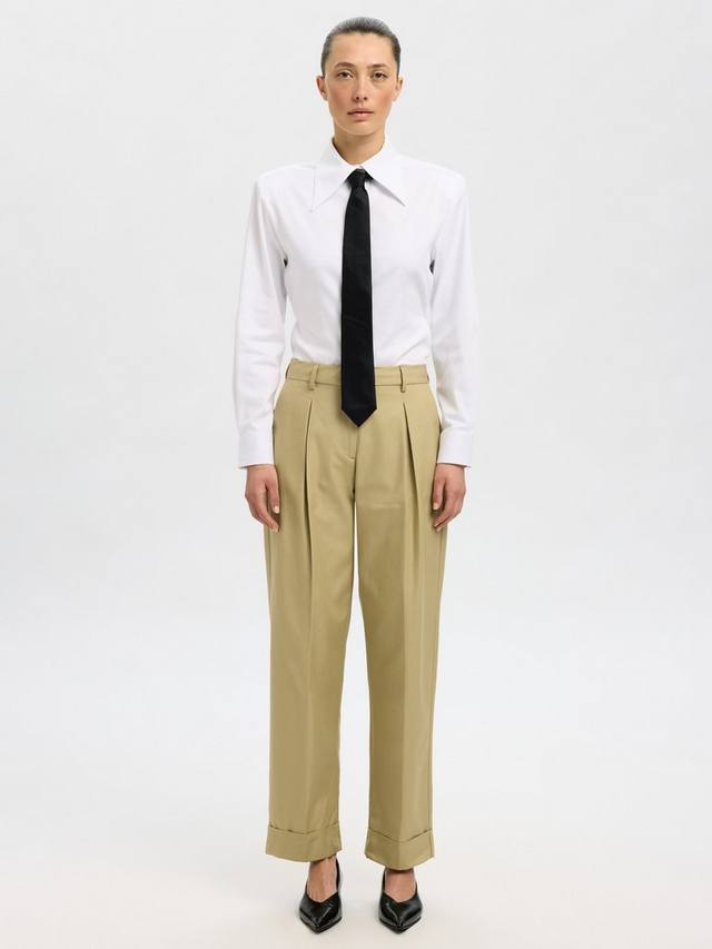 

Femme Dora зауженные брюки Selected, Brown