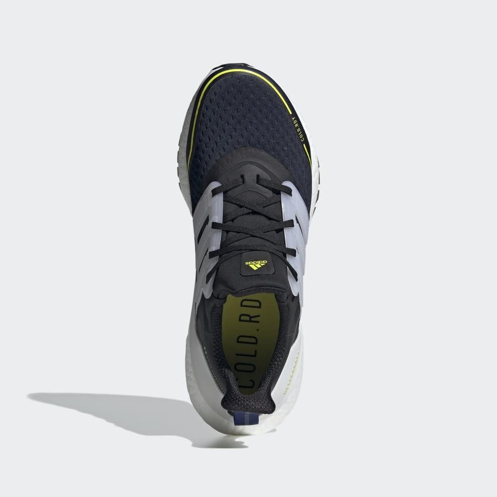 Мужские кроссовки Adidas Ultraboost-21, белый/желтый — фото 4