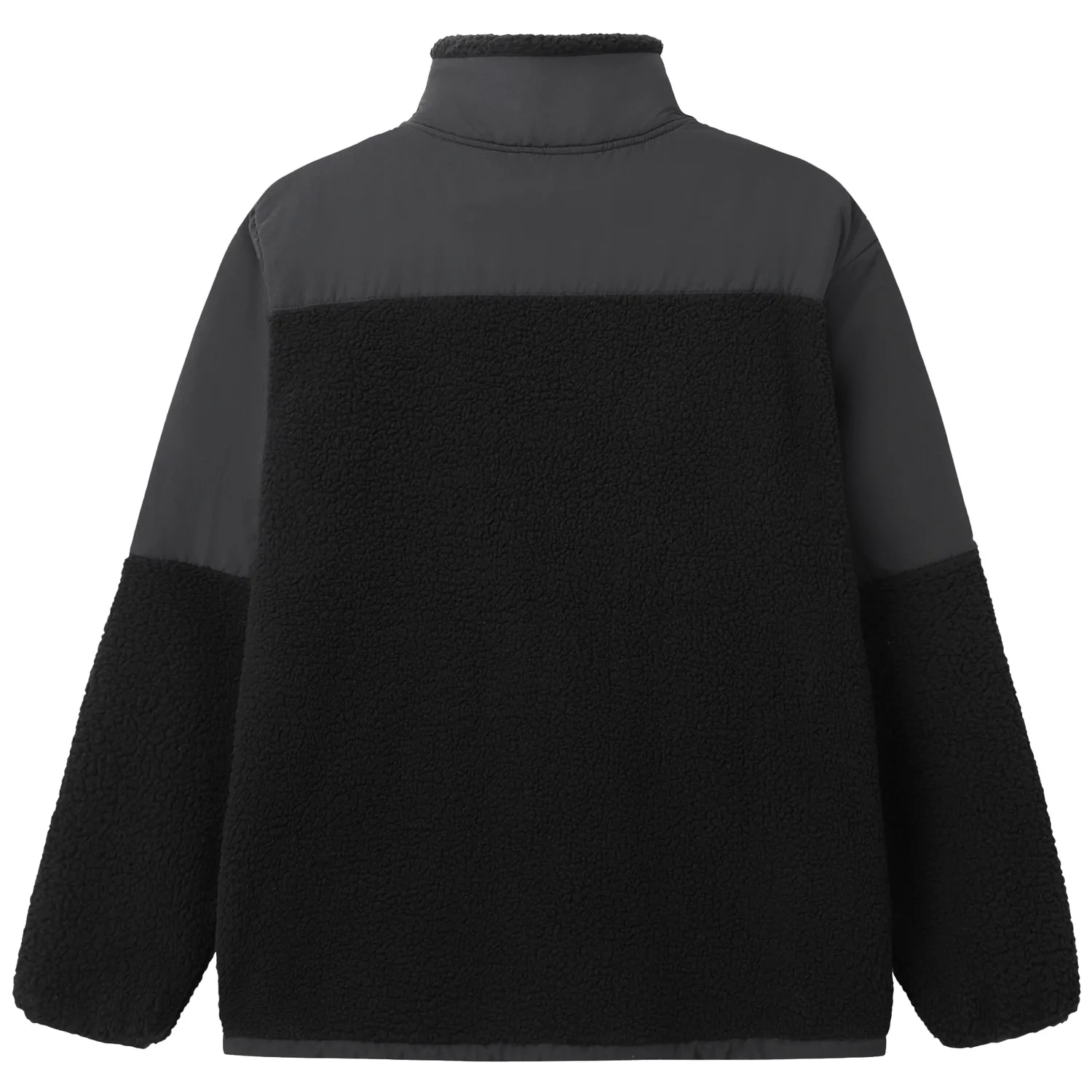 Теплая флисовая коллекция, мужская одежда CAMEL, Brush Sleeve Purple/Phantom Black — фото 4