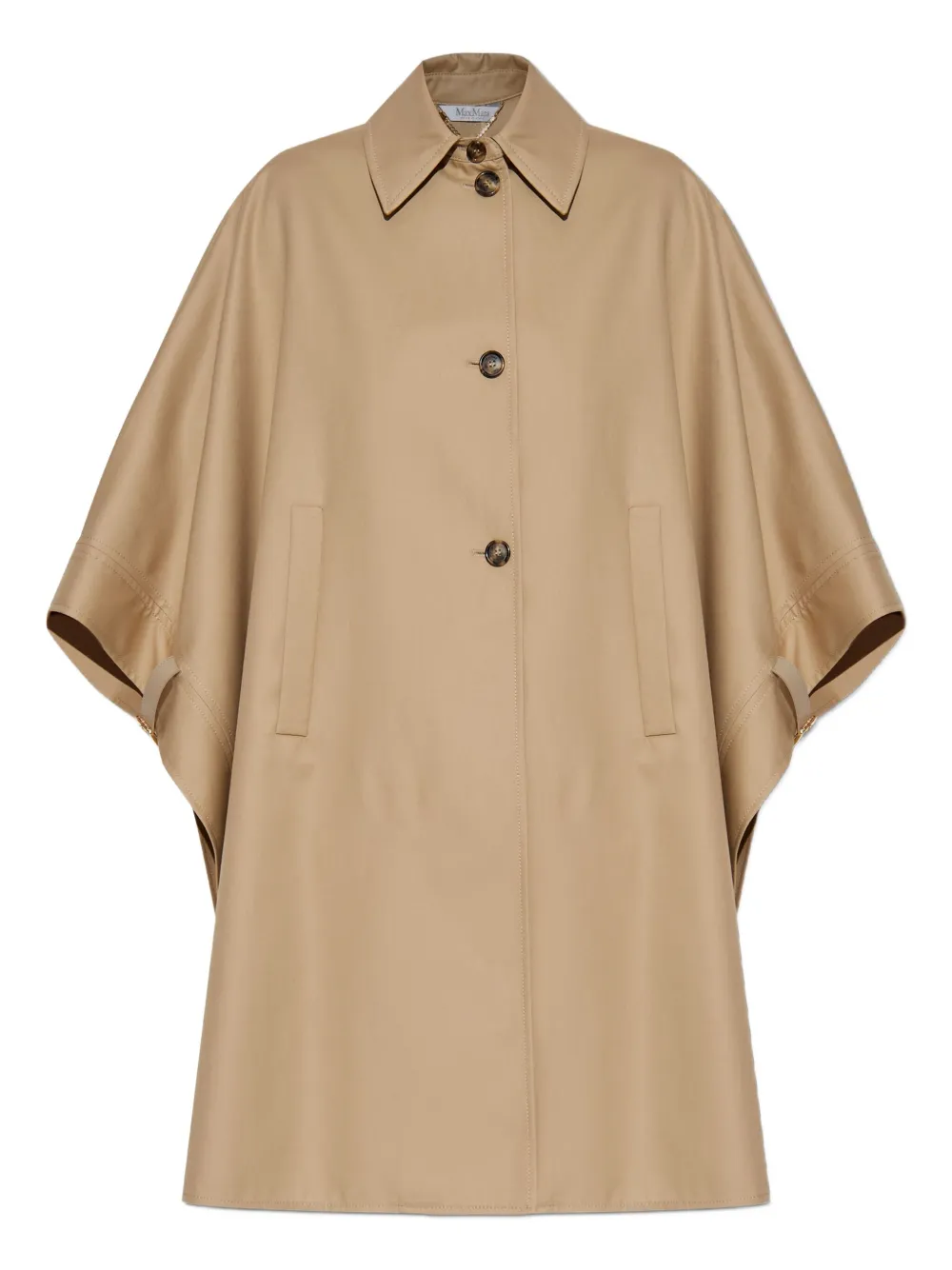 

Пальто-кейп Pedale на пуговицах MAX MARA, нейтральный
