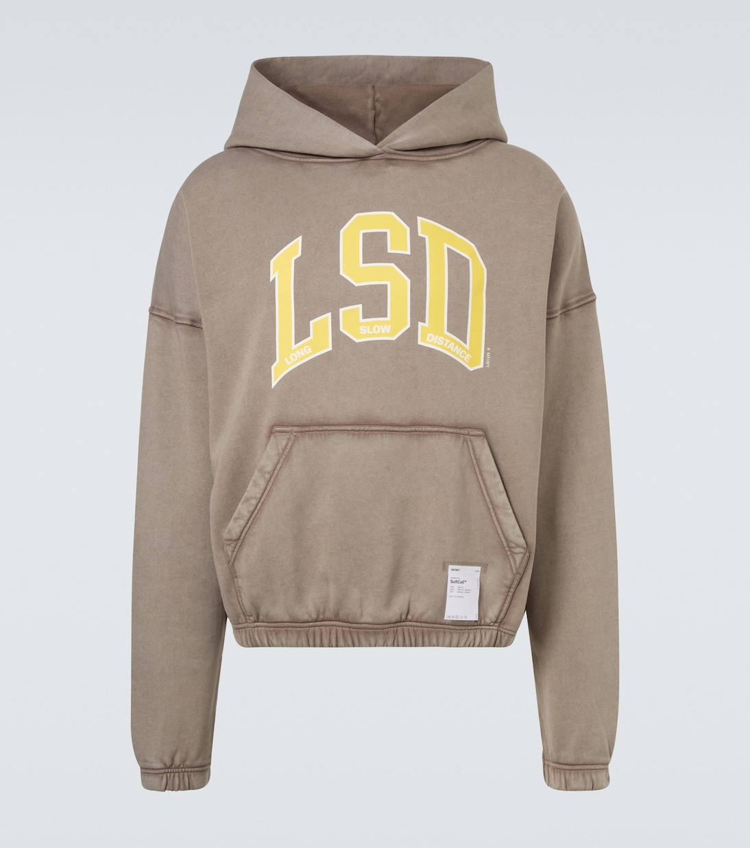 

Толстовка с капюшоном из хлопка с принтом SoftCell Satisfy, Aged Falcon