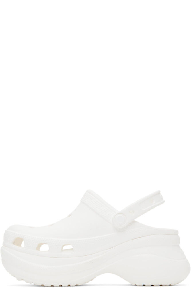 Белые башмаки Bae Crocs — фото 3