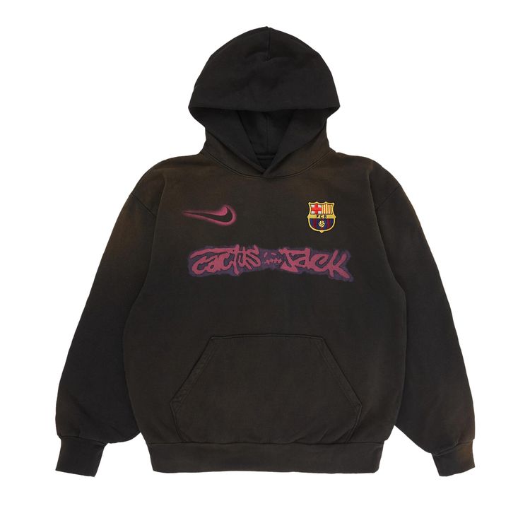 

Худи Nike FC Barcelona x Cactus Jack Spray Logo Hoodie 'Blue', синий