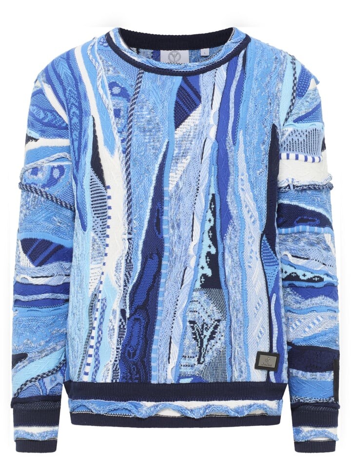 

Пуловер Carlo Colucci Strickpullover Dondi, синий