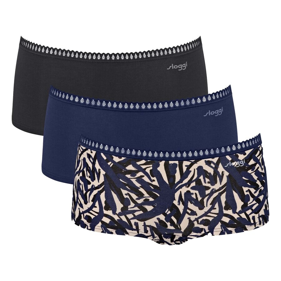 

Трусы SLOGGI Boyshorts Go Crush, цвет blue/night blue/black