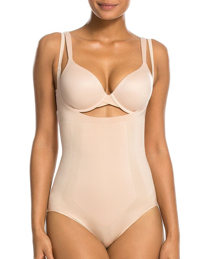 

Боди OnCore Core с открытыми трусиками SPANX, коричневый/бежевый