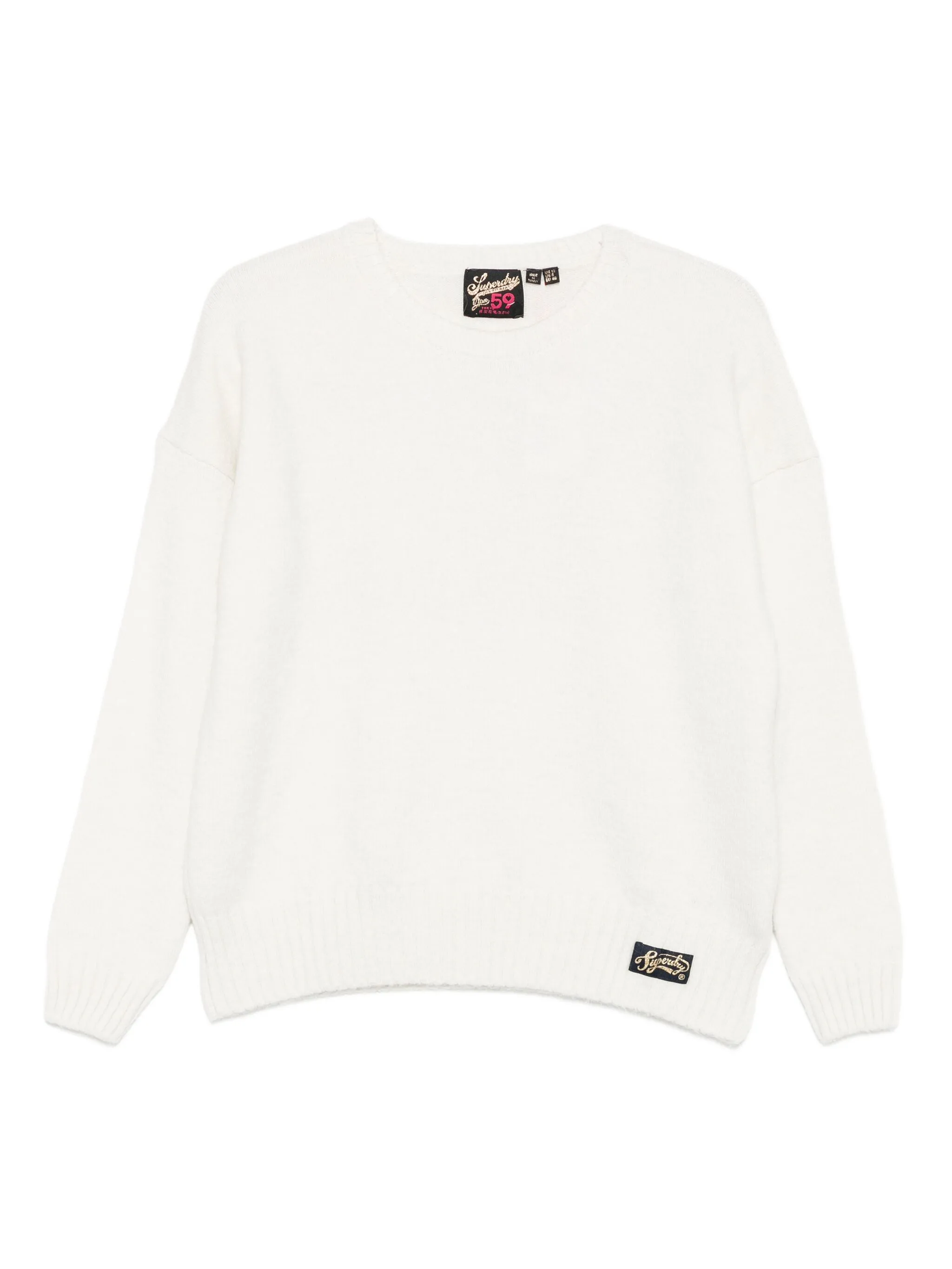 

Свитер с нашивкой-логотипом Superdry, белый