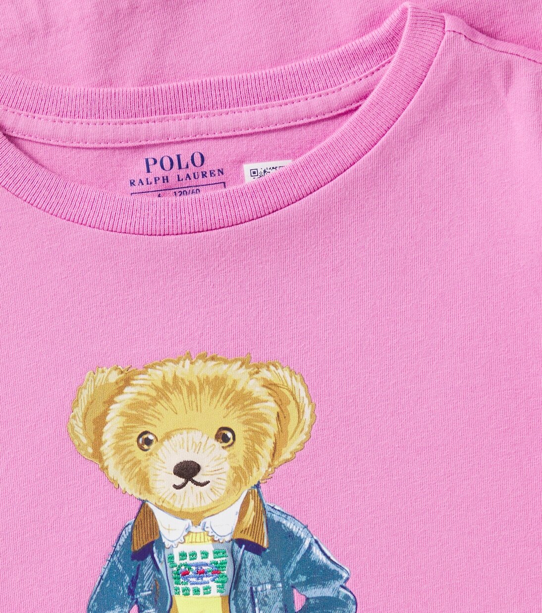 Платье Polo Bear из хлопкового джерси с оборками Polo Ralph Lauren Kids, Laguna Pink — фото 2