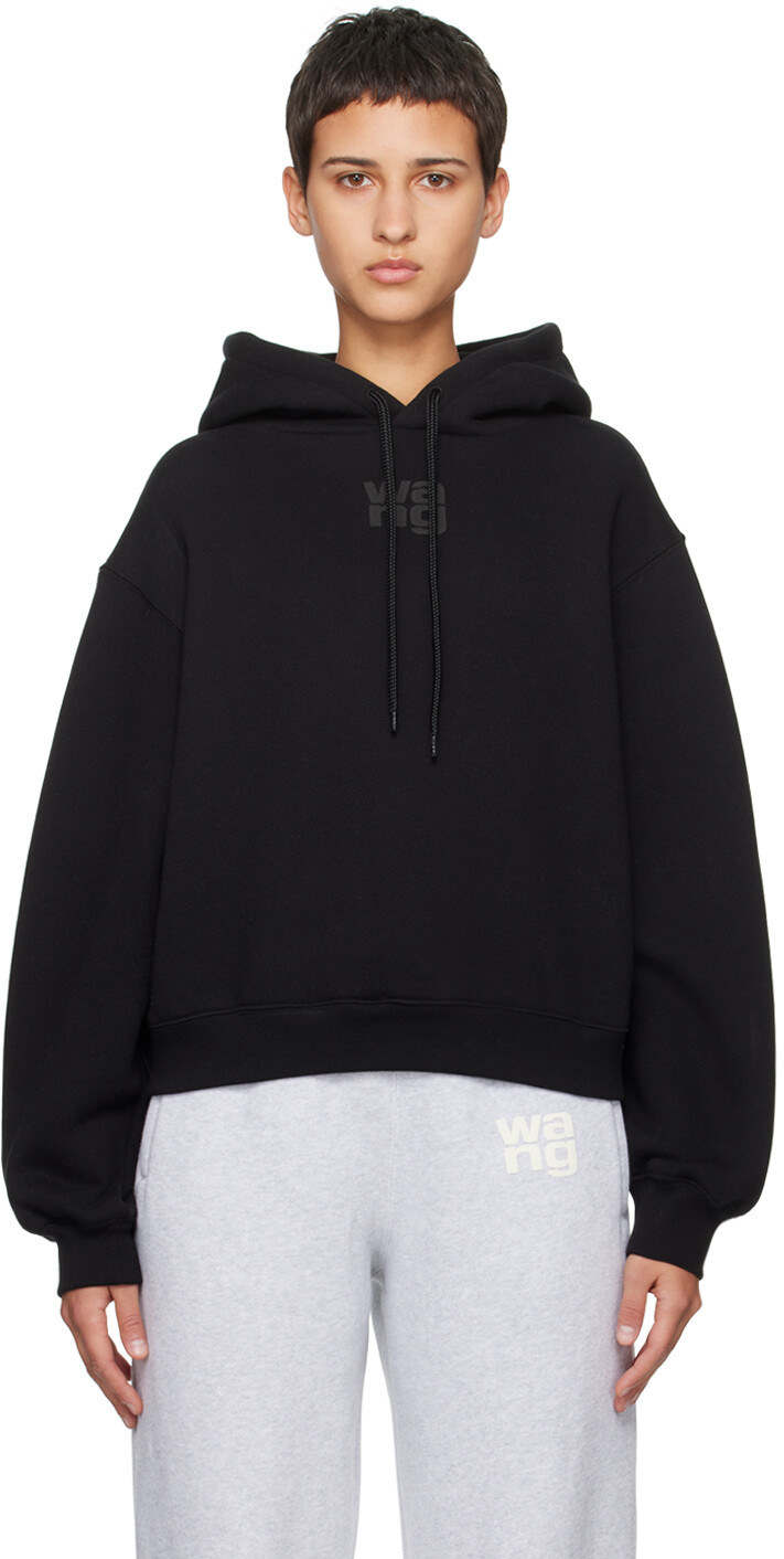 

Черная толстовка с капюшоном Alexanderwang.T